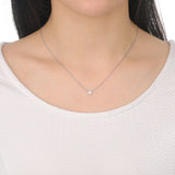 FNBQ128_00 Diamond Bouquets Fashion Necklace