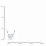 FNBQ129_00 Diamond Bouquets Fashion Necklace