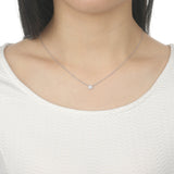 FNBQ129_00 Diamond Bouquets Fashion Necklace