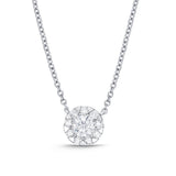 FNBQ130_00 Diamond Bouquets Fashion Necklace