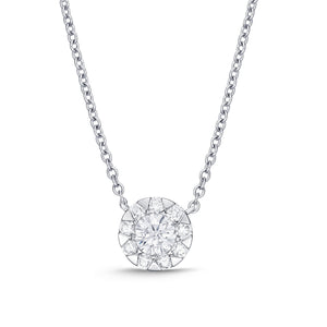 FNBQ132_00 Diamond Bouquets Fashion Necklace