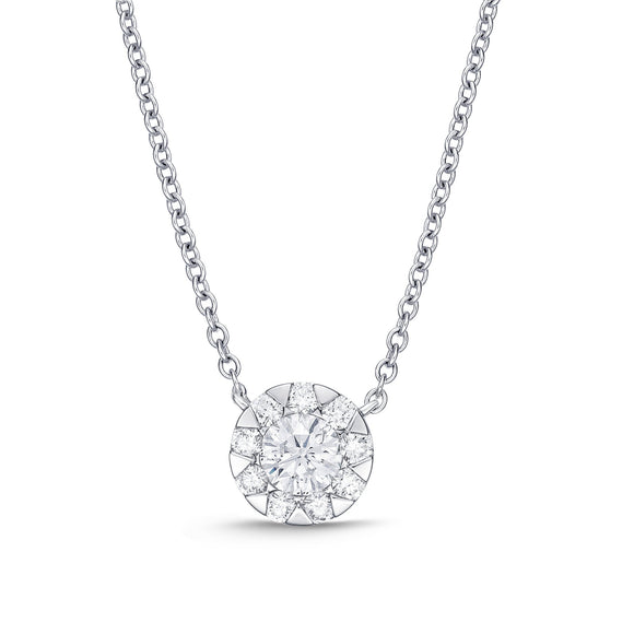 FNBQ132_00 Diamond Bouquets Fashion Necklace