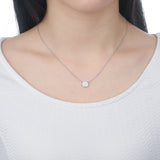 FNBQ132_00 Diamond Bouquets Fashion Necklace