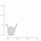 FNBQ133_00 Diamond Bouquets Fashion Necklace
