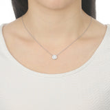 FNBQ133_00 Diamond Bouquets Fashion Necklace
