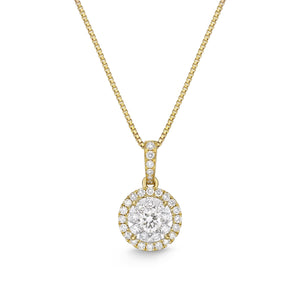 FNBQ148_00 Diamond Bouquets Fashion Necklace