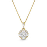 FNBQ148_00 Diamond Bouquets Fashion Necklace