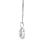 FNBQ149_00 Diamond Bouquets Fashion Necklace
