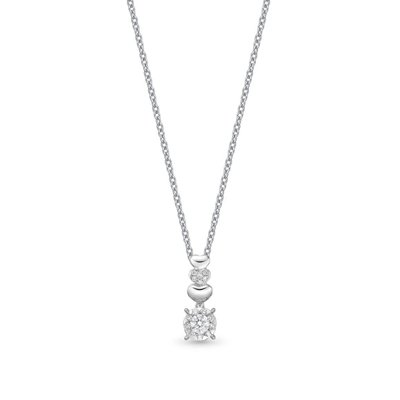 FNBQ165_00 Diamond Bouquets Fashion Necklace