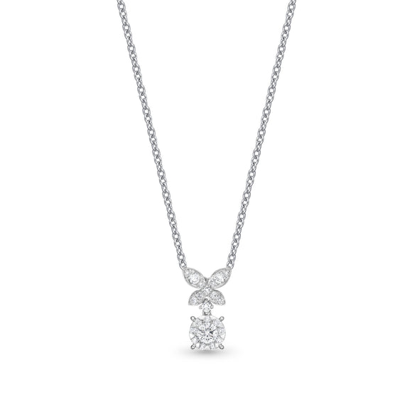 FNBQ166_00 Diamond Bouquets Fashion Necklace