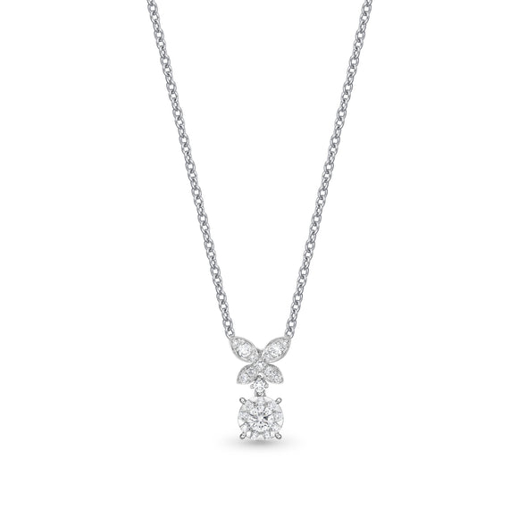 FNBQ166_00 Diamond Bouquets Fashion Necklace