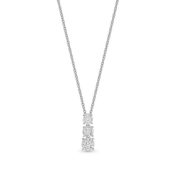 FNBQ167_00 Diamond Bouquets Fashion Necklace