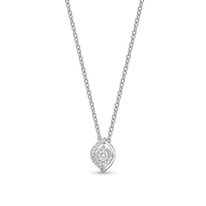 FNBQ168_00 Diamond Bouquets Fashion Necklace