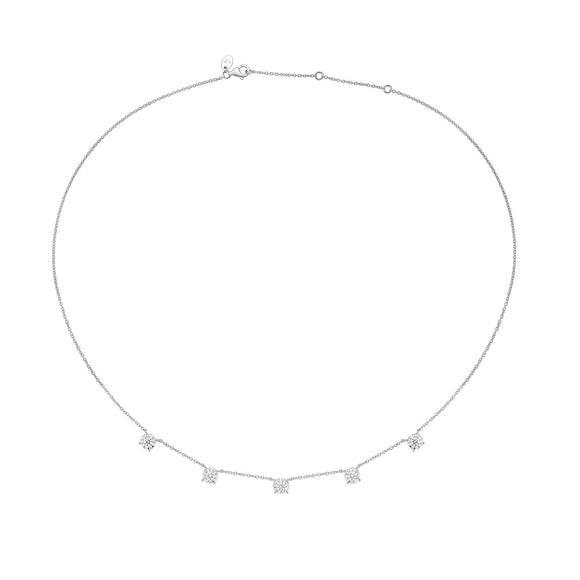 FNBQ170_00 Diamond Bouquets Fashion Necklace