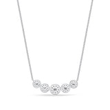 FNBQ171_00 Diamond Bouquets Fashion Necklace