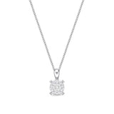 FNBQ173_00 Diamond Bouquets Fashion Necklace