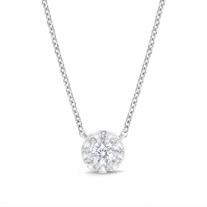 FNBQ193_00 Diamond Bouquets Fashion Necklace