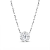 FNBQ193_00 Diamond Bouquets Fashion Necklace