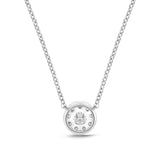 FNBQ193_00 Diamond Bouquets Fashion Necklace