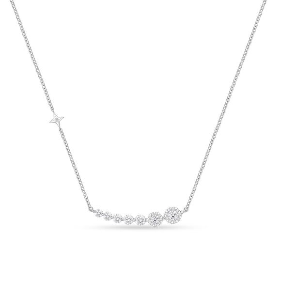 FNBQ196_00 Diamond Bouquets Illusion-setting Necklace