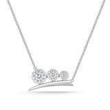 FNBQ211_00 Diamond Bouquets Fashion Necklace