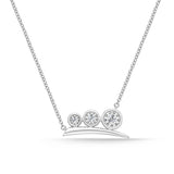 FNBQ211_00 Diamond Bouquets Fashion Necklace