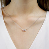 FNBQ307_00 Diamond Bouquets Fashion Necklace