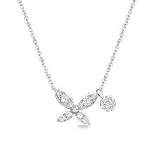 FNBQ308_00 Diamond Bouquets Fashion Necklace
