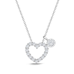FNBQ309_00 Diamond Bouquets Fashion Necklace