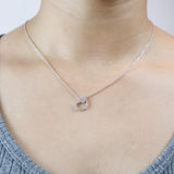 FNBQ313_00 Diamond Bouquets Fashion Necklace
