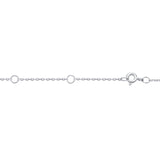 FNBZ102_GD Bezel Diamond Fashion Necklace