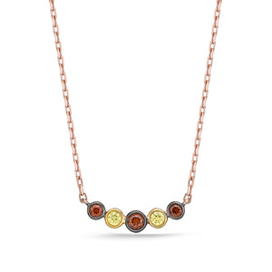 FNBZ102_OD Bezel Diamond Fashion Necklace