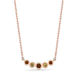 FNBZ102_OD Bezel Diamond Fashion Necklace