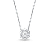 FNCU159_00 Cluster Illusion-setting Necklace