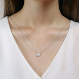 FNCU160_00 Cluster Illusion-setting Necklace