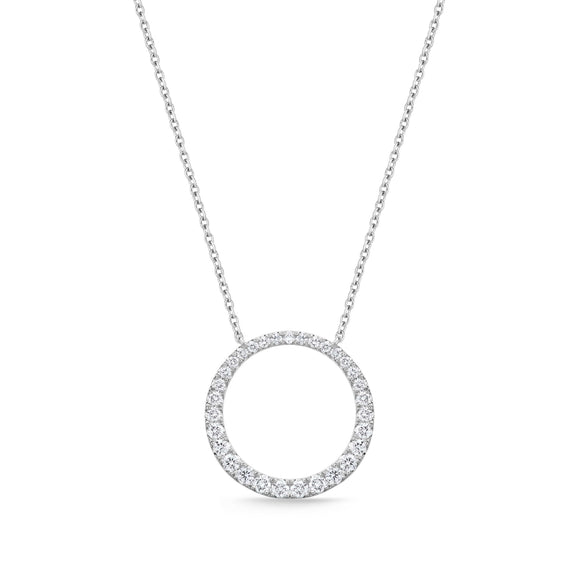 FNDC104_00 Diamond Circle Classic Necklace