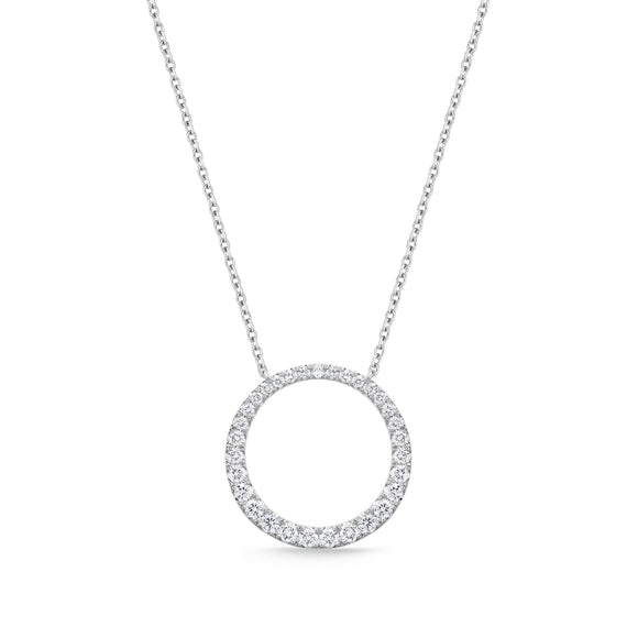 FNDC104_00 Diamond Circle Classic Necklace