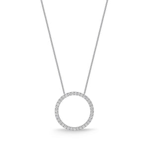 FNDC106_00 Diamond Circle Classic Necklace