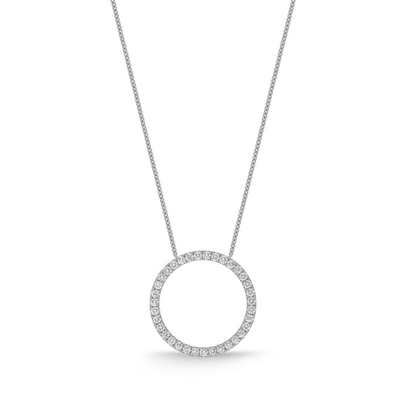 FNDC106_00 Diamond Circle Classic Necklace