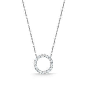 FNDC107_00 Diamond Circle Classic Necklace