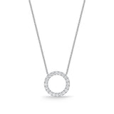 FNDC107_00 Diamond Circle Classic Necklace
