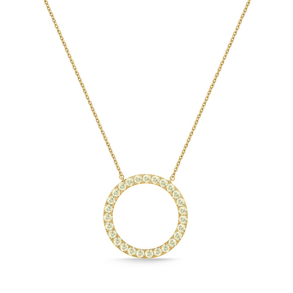 FNDC108_Sunshine Soothing Yellow Fashion Necklace