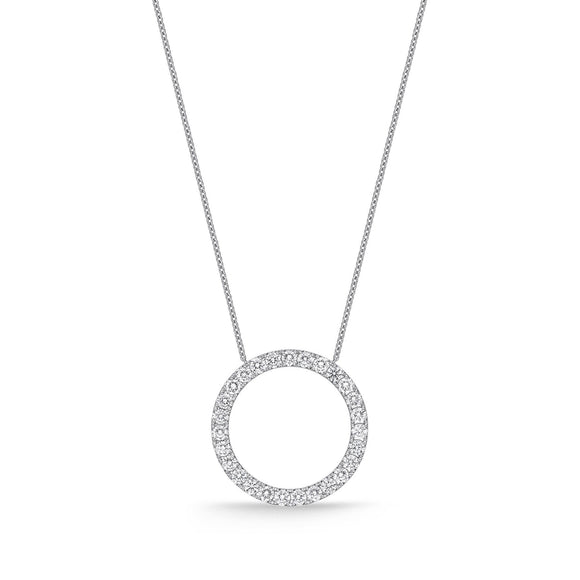 FNDC108_00 Diamond Circle Classic Necklace