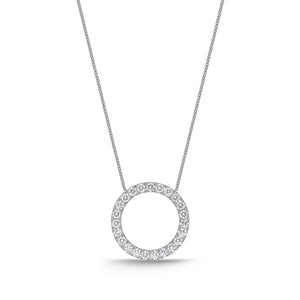 FNDC109_00 Diamond Circle Classic Necklace