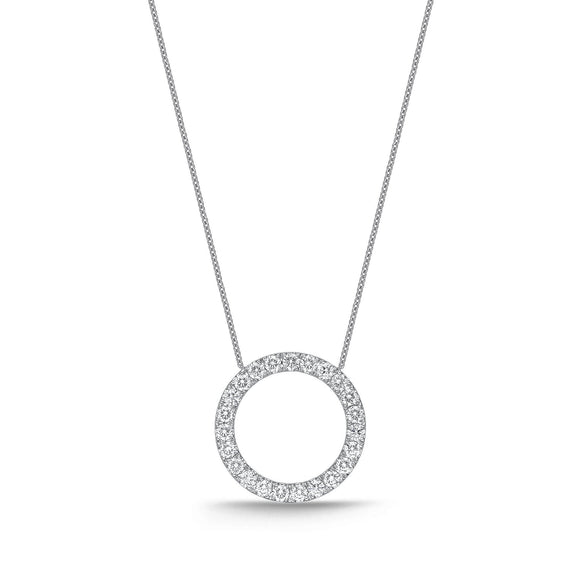FNDC109_00 Diamond Circle Classic Necklace