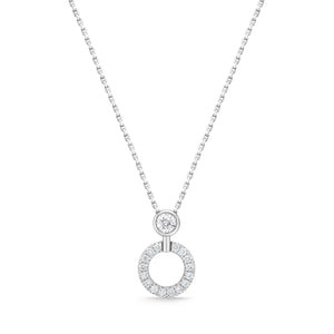 FNDC110_00 Diamond Circle Classic Necklace