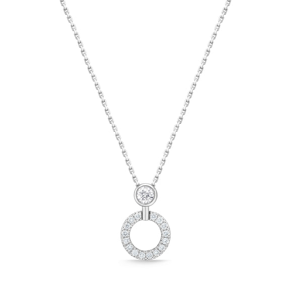 FNDC110_00 Diamond Circle Classic Necklace