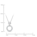 FNDC110_00 Diamond Circle Classic Necklace
