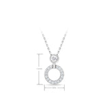 FNDC110_00 Diamond Circle Classic Necklace