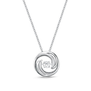FNDSB03_00 Dancing Diamond Classic Necklace